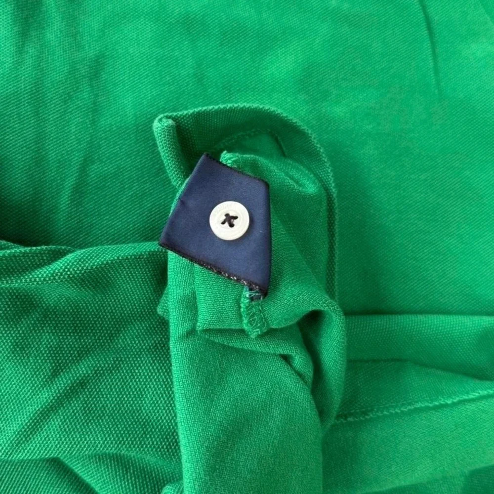 Vtg Green Ralph Lauren four button polo shirt
